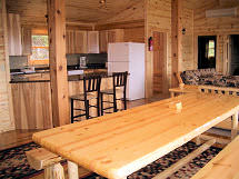 Inside one of our beautiful cabins.